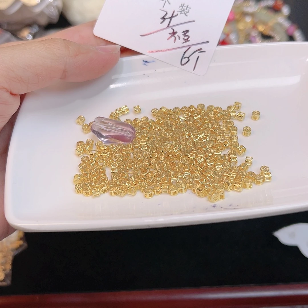 紫晶珠宝半成品银S925镀金镶嵌37