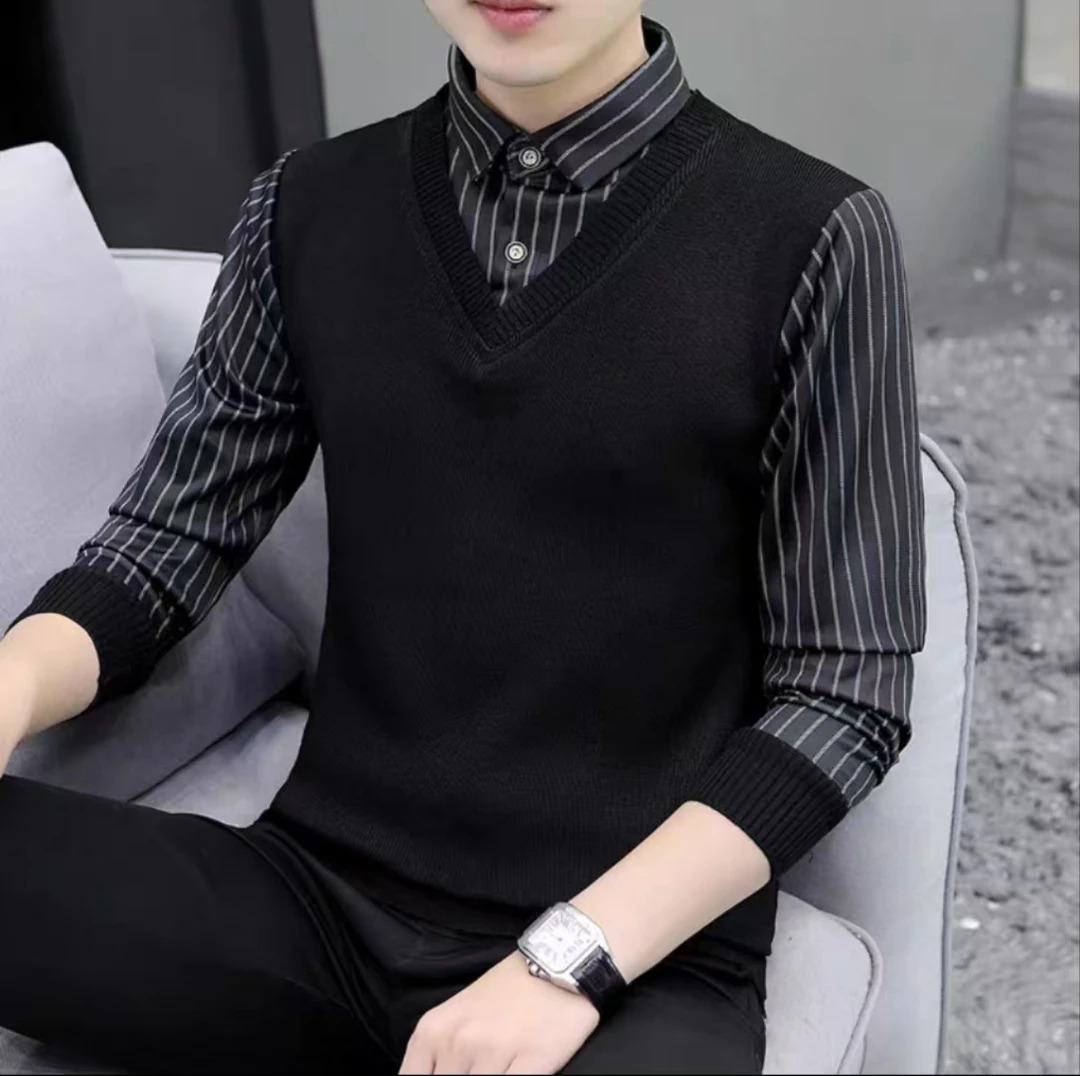 C559#时尚假两件卫衣绒衫（52.100~140斤）