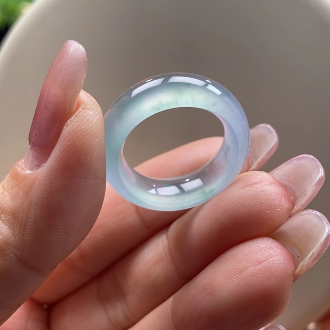 翡翠吊坠(不含链)未镶嵌翡翠蓝钢戒指