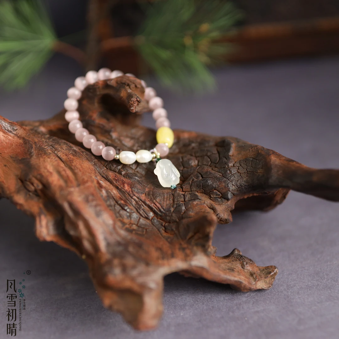 风雪初晴 铜合金手链 序之手链手工精美百搭女款汉服配饰