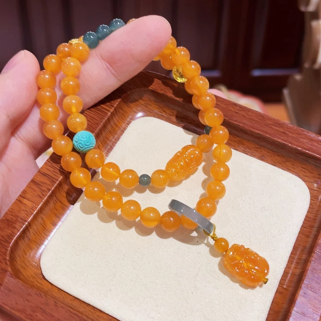 蜜蜡手链未镶嵌手串