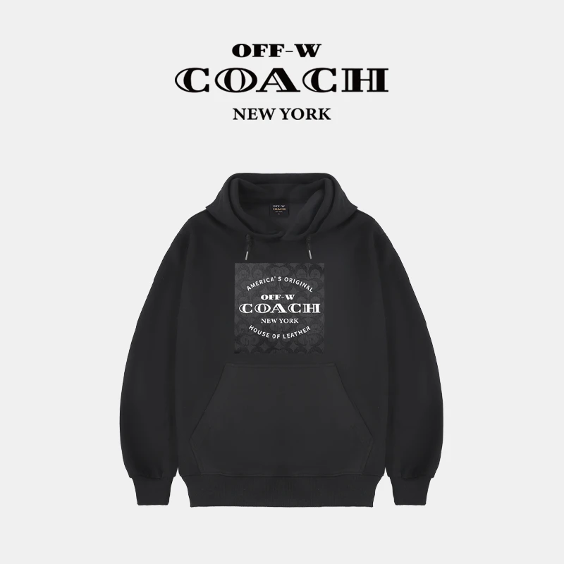 OFF-WCOACH 高奢潮牌长袖连帽美式休闲卫衣秋冬季新款男女同款