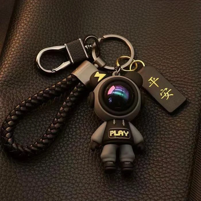 新款小熊男女钥匙链情侣卡通可爱高级汽车钥匙扣男生钥匙圈锁匙扣