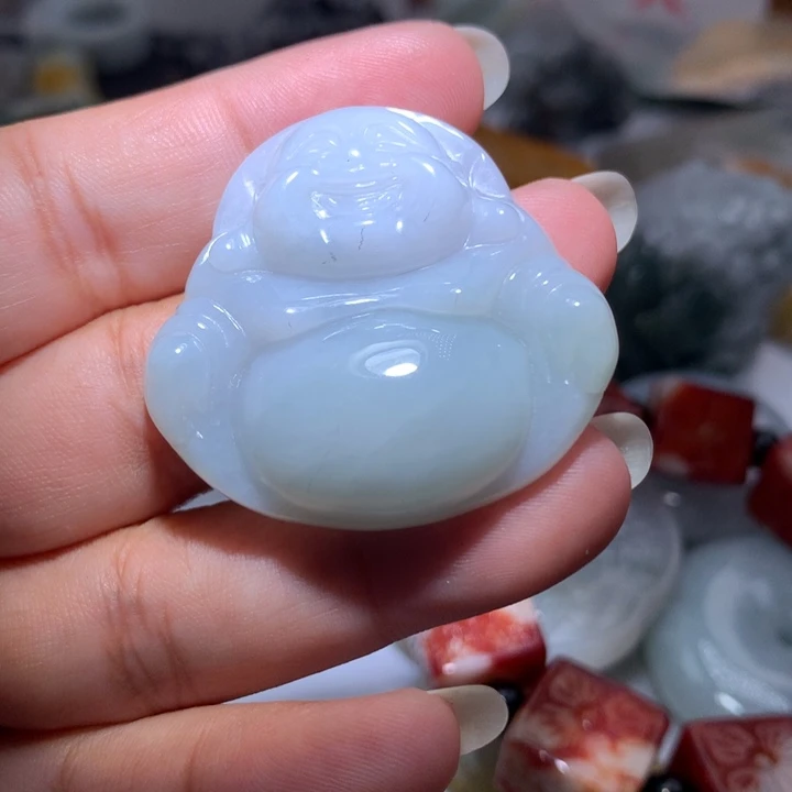 翡翠未镶嵌颈饰保真天然A货翡翠