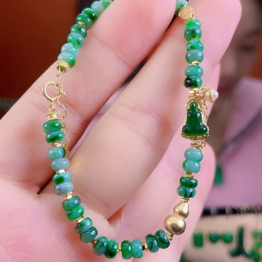 翡翠银S925镶嵌耳饰