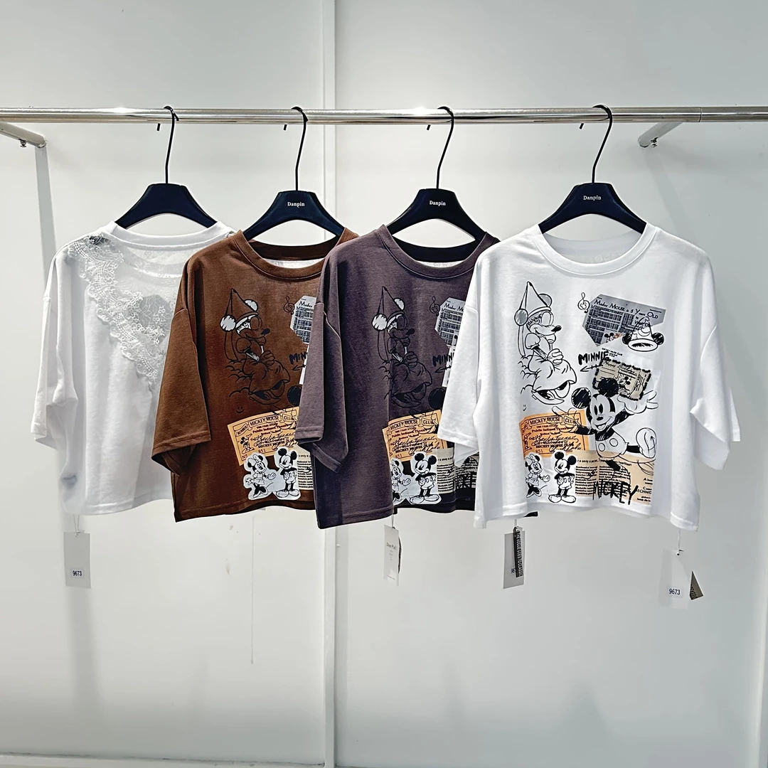 【王小小9673】米奇妙妙屋卡通圆领短袖T恤时尚百搭