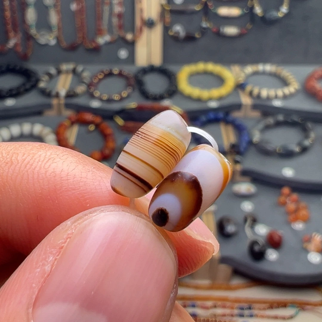 玛瑙/玉髓合金玛瑙对珠