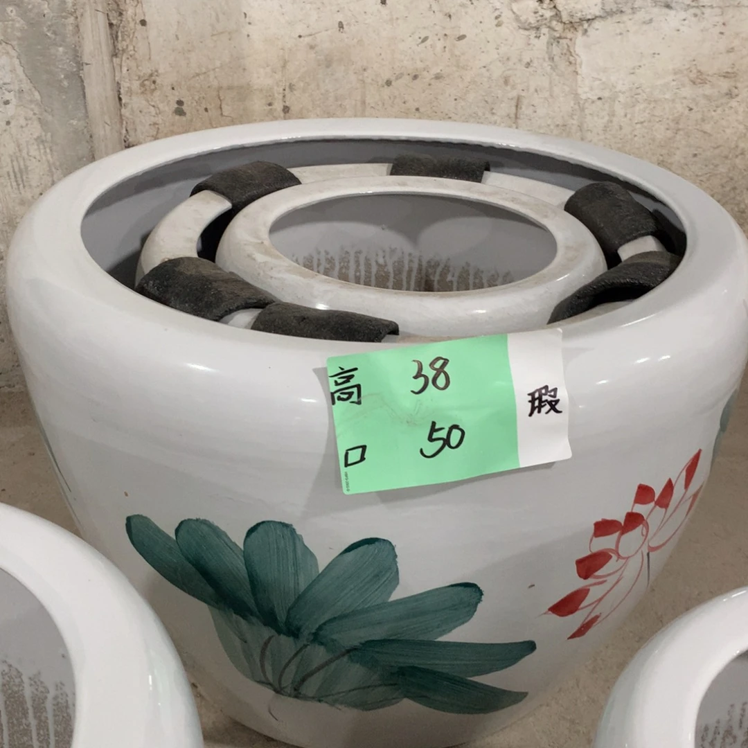 微瑕高温陶瓷花盆