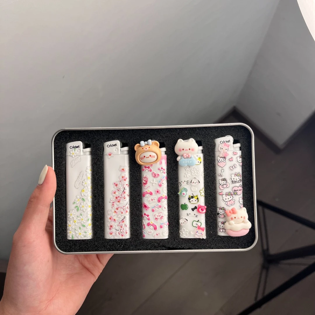 春日清新雏菊kt立体可爱高颜值草蜢打火机明火卡通可爱【直播间】