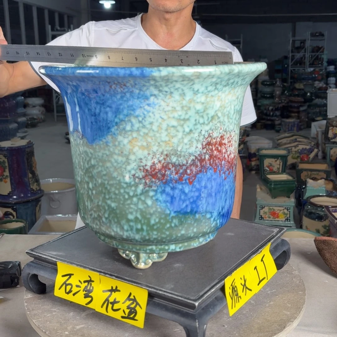 一风堂石湾花盆 内26*23小气孔