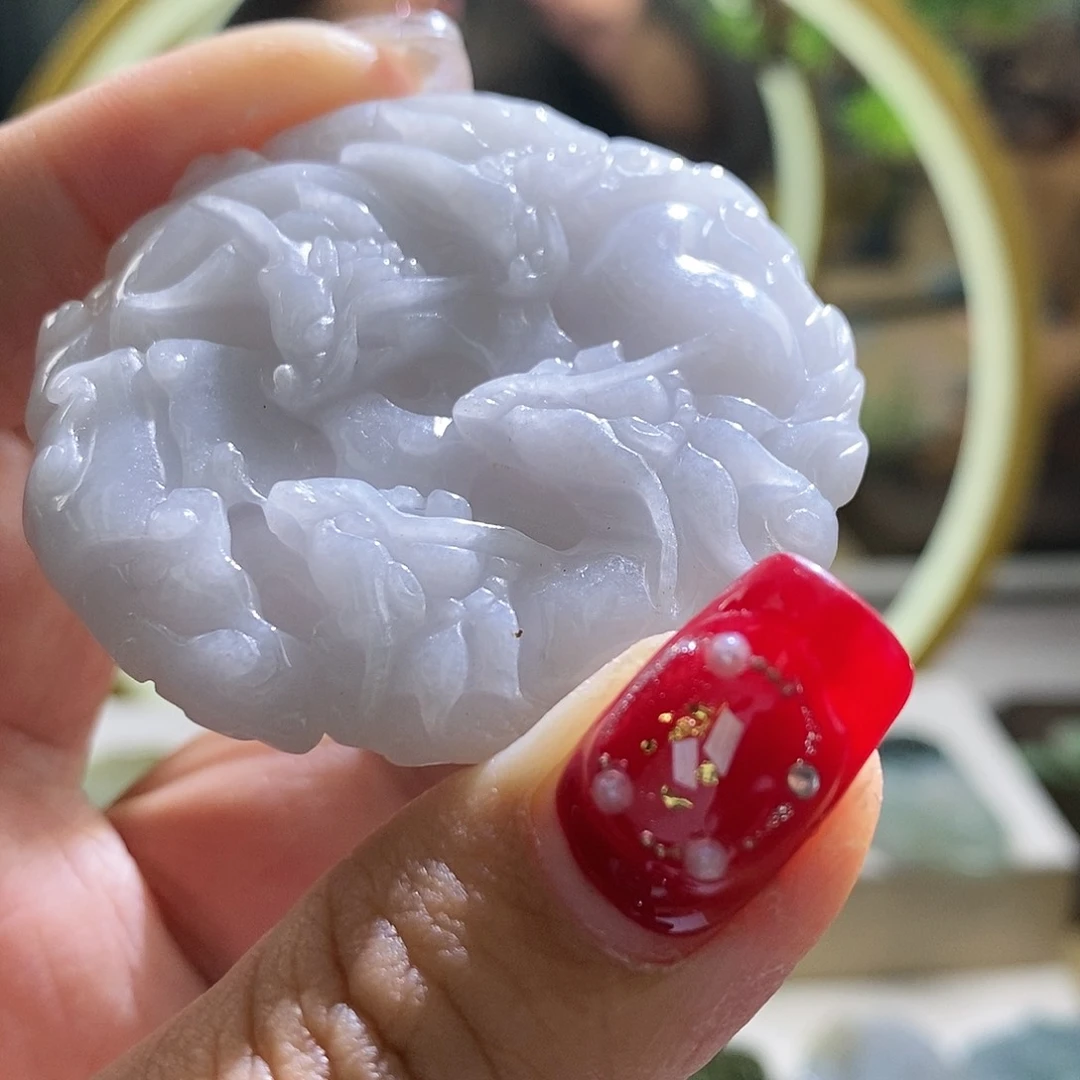 【闪购商品】翡翠颈饰未镶嵌龙牌