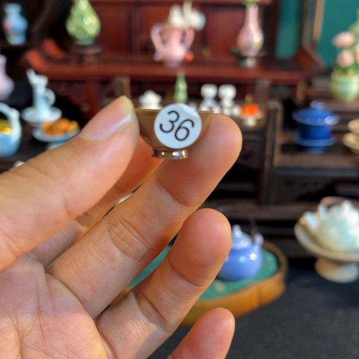 摆件微陶老王迷你花瓶
