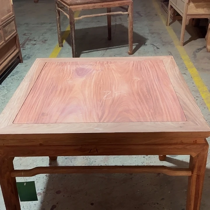 家具紫檀木类赞比亚血檀马蹄八仙桌