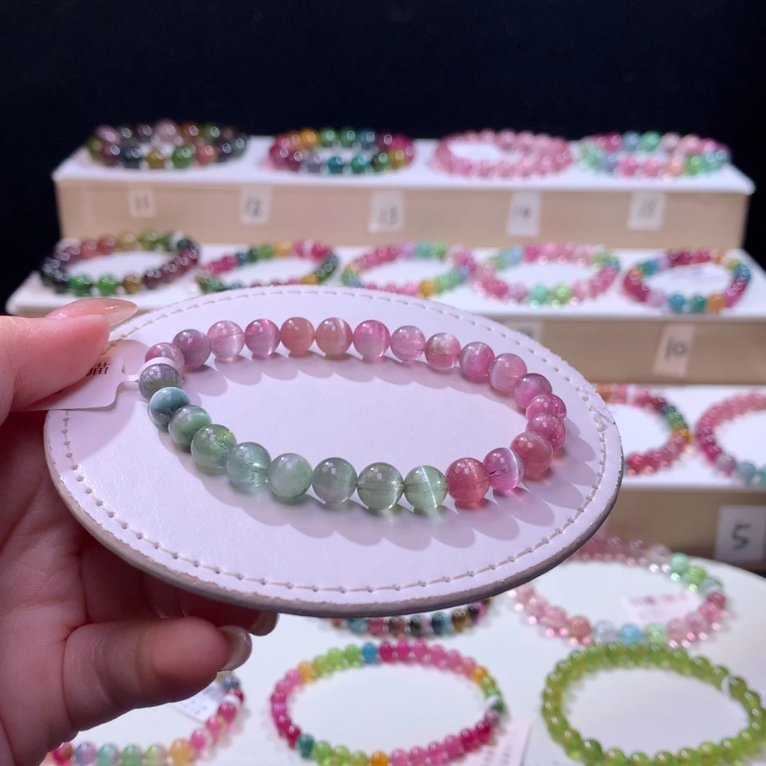 碧玺未镶嵌手链碧玺