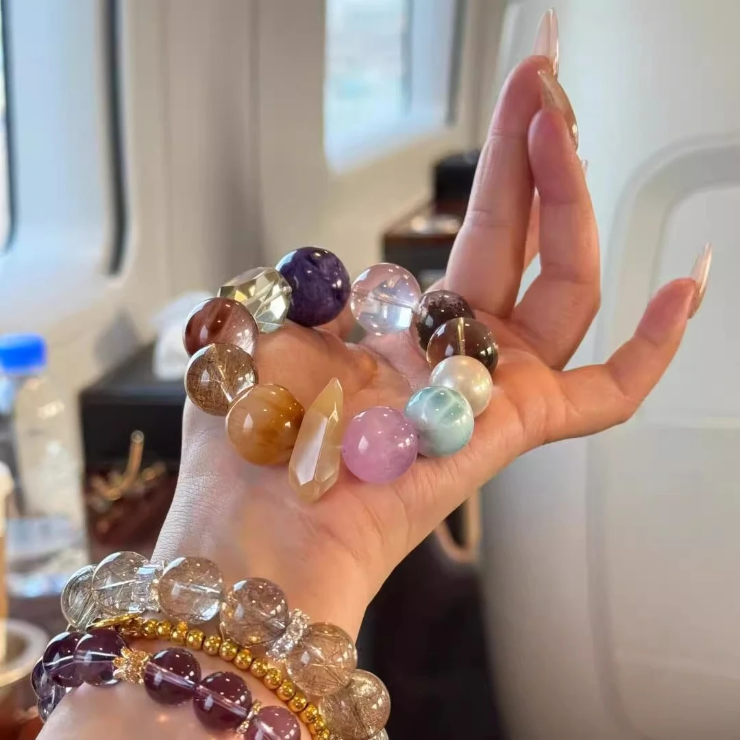 铜合金手链 【明星同款】七彩多宝手串女款海边度假风手链饰品送礼