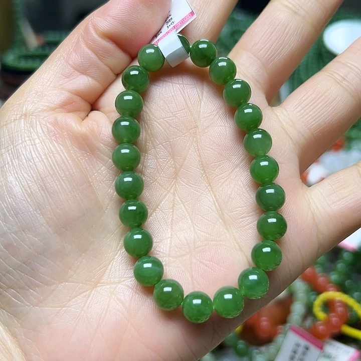 和田玉（碧玉）手链未镶嵌