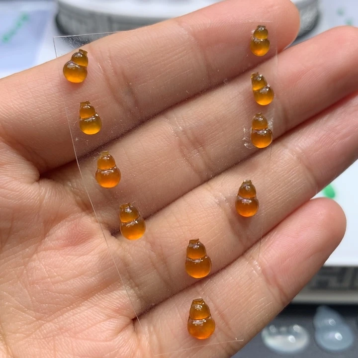 未镶嵌定制翡翠 葫芦一套