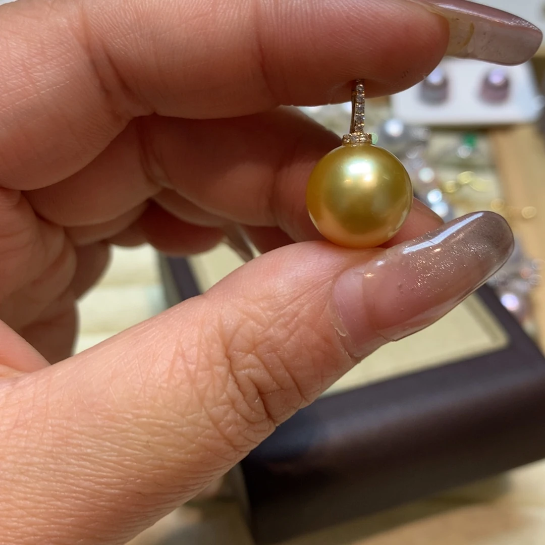 海水珍珠颈饰14K金镶嵌