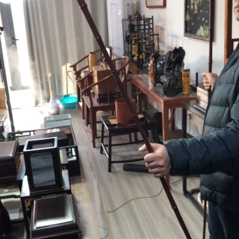 檀香紫檀（小叶紫檀）行山杖