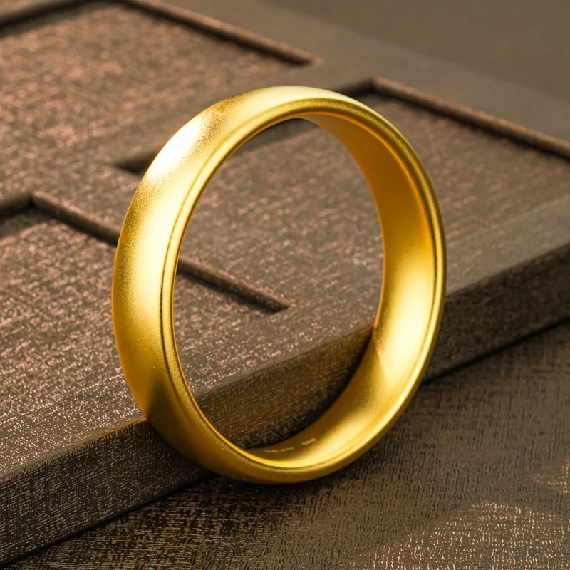 足银手镯 足银卡14轮胎手镯精美时尚简约磨砂气质