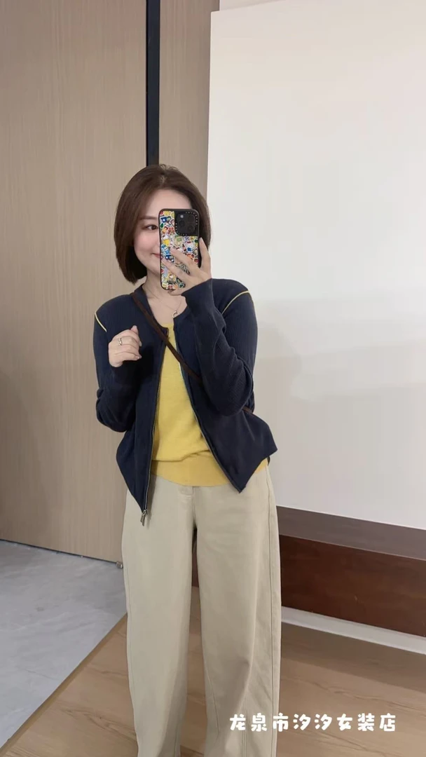 【汐汐女装二店】小个子定制假两件针织衫 ZZ612