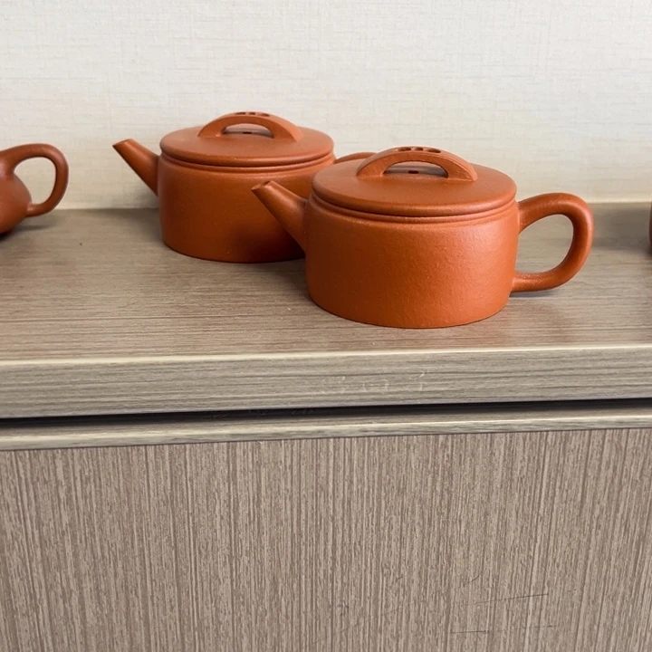 紫砂茶壶红黄泥汉瓦115cc