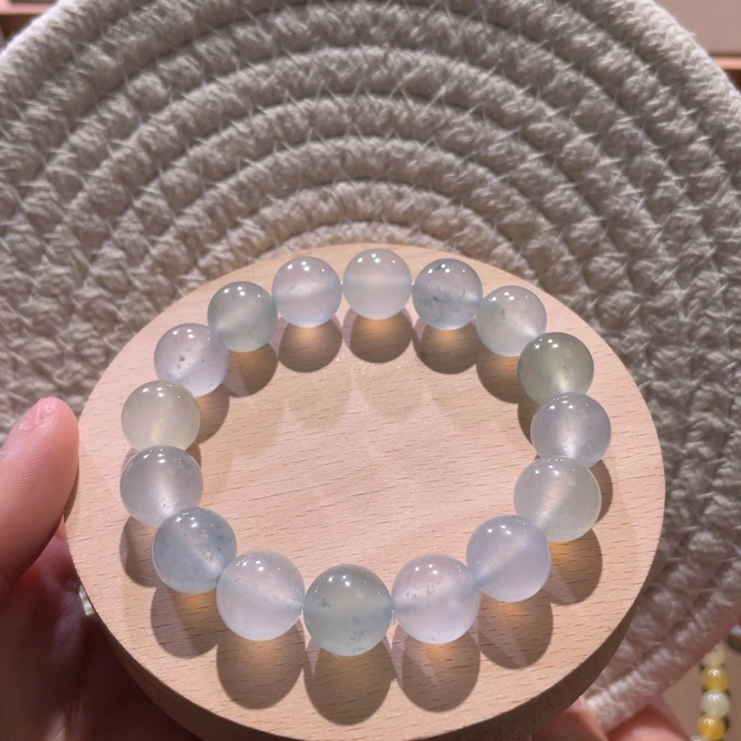 翡翠散珠天然缅a翡翠高冰手串