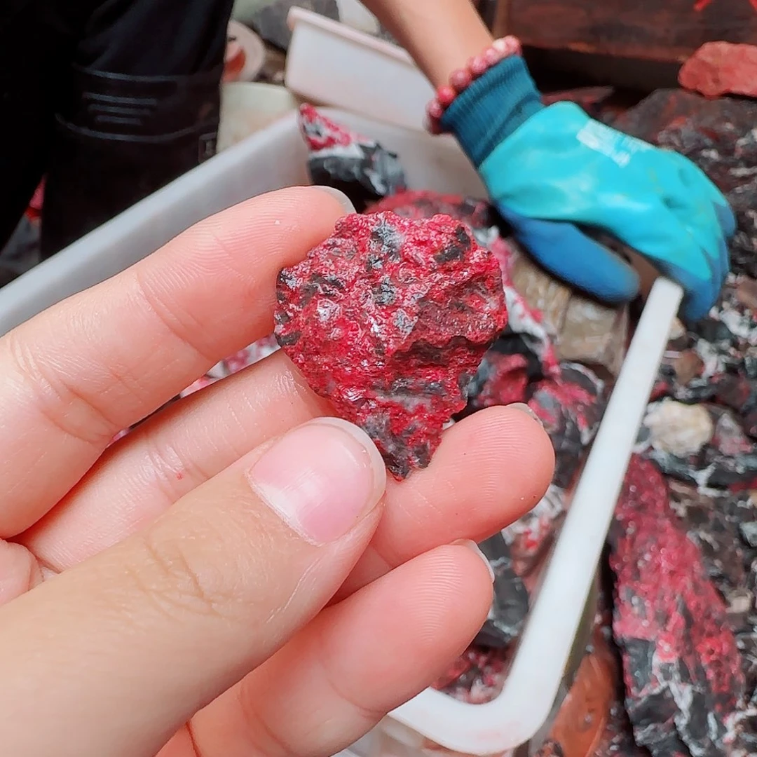 天然辰砂朱砂毛石头9