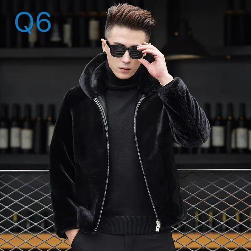 新款男士金貂外套Q6