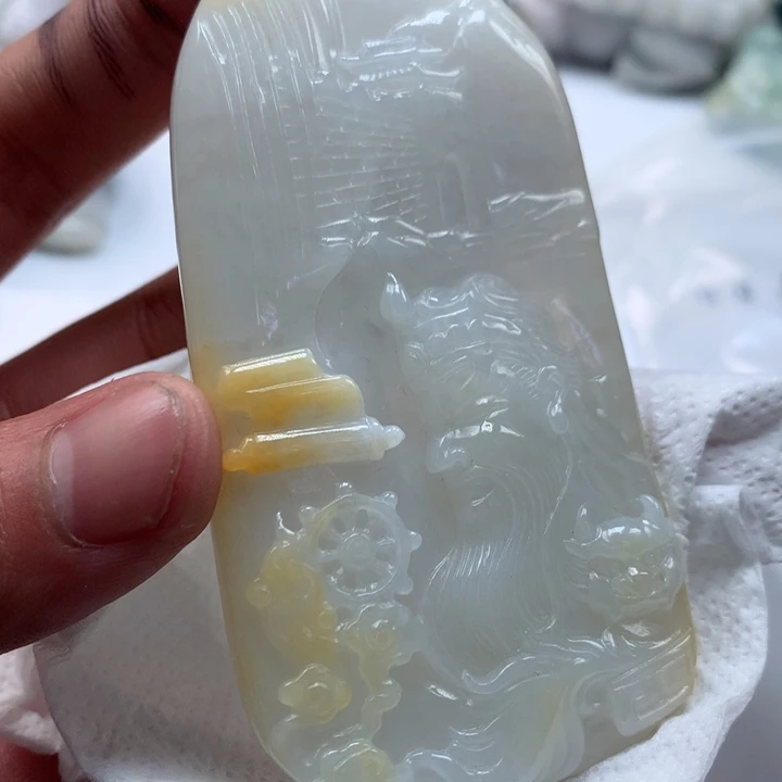 翡翠未镶嵌颈饰保真天然a货翡翠