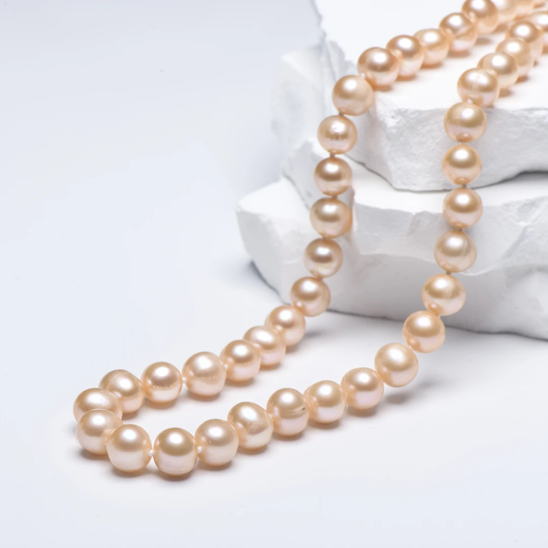 【珍言珠宝】S98 淡水无核中国红项链 7-8mm 多样性发一