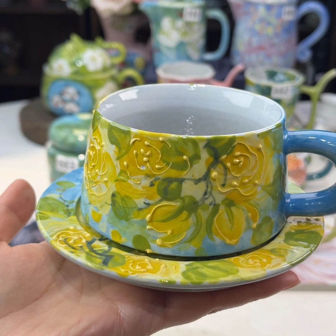 瓷片景德镇手工手绘陶瓷茶具