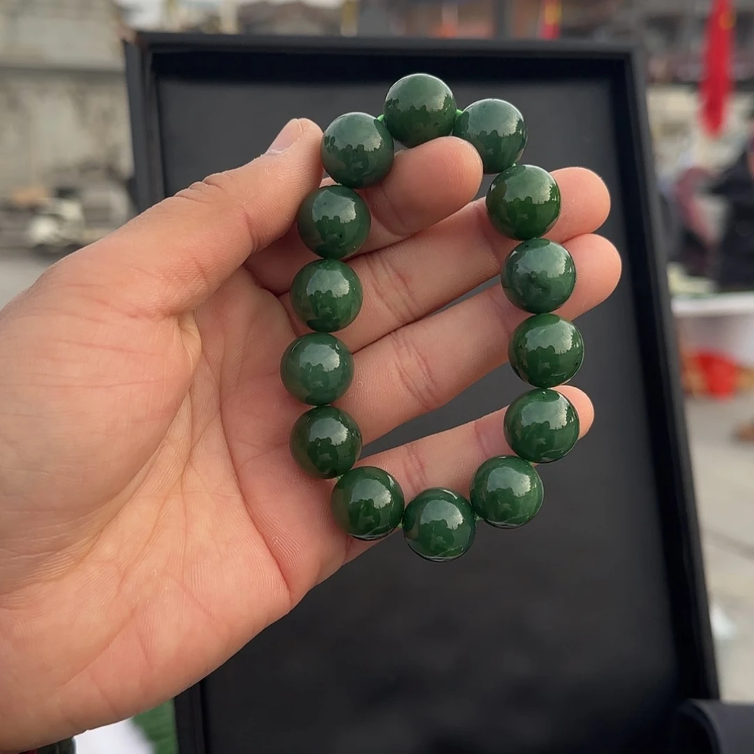 【闪购商品】和田玉手串未镶嵌碧玉手串