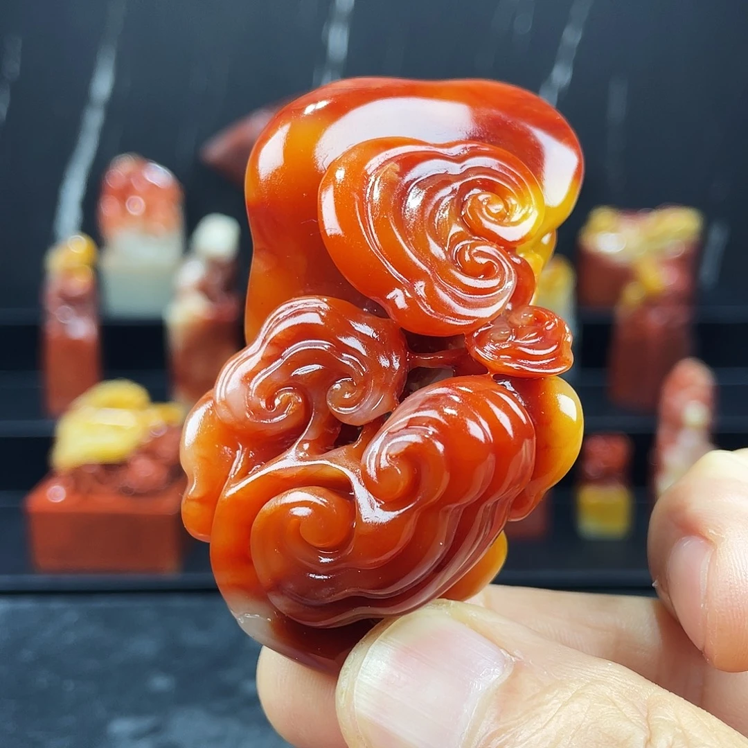 印石寿山石寿山石手把件