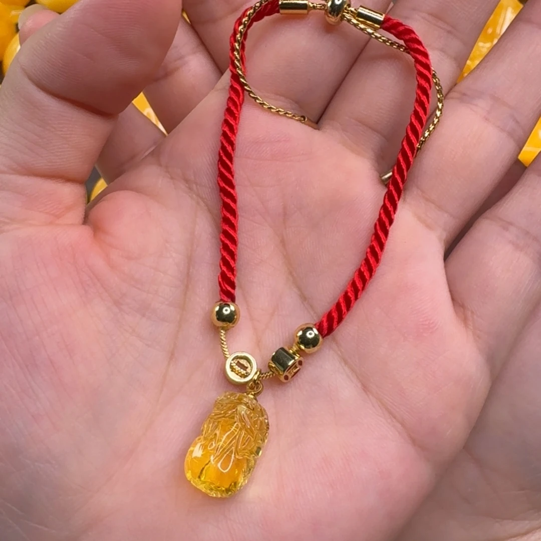 蜜蜡毛衣链未镶嵌