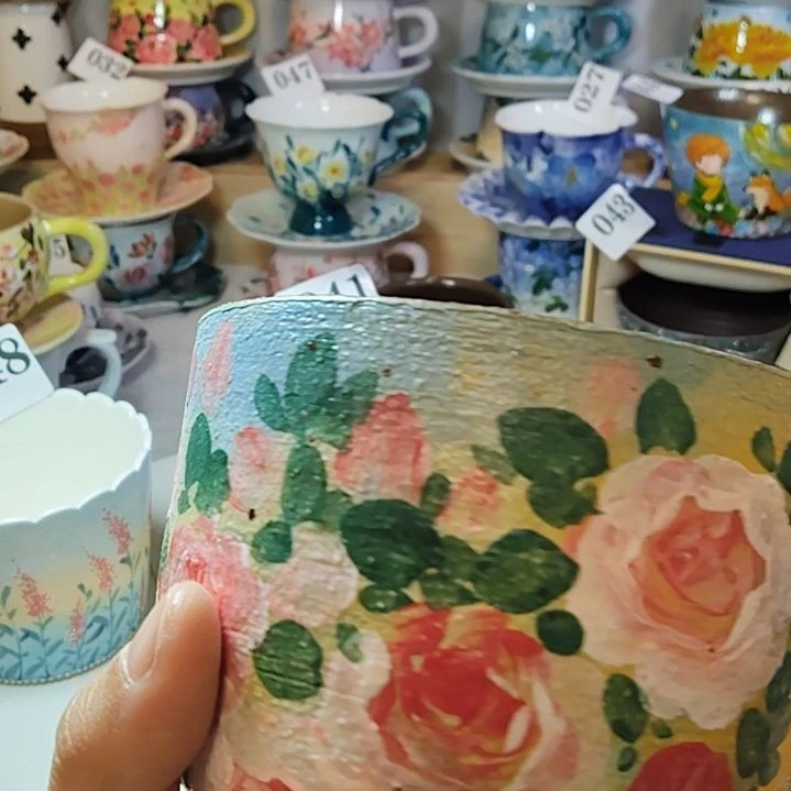 杯子景德镇陶瓷釉下彩