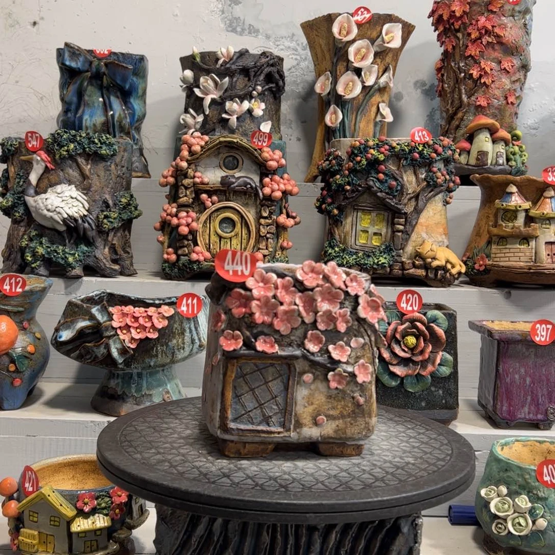 440号陶然花器手工花盆