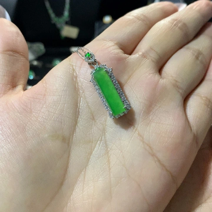 翡翠银S925镶嵌戒指