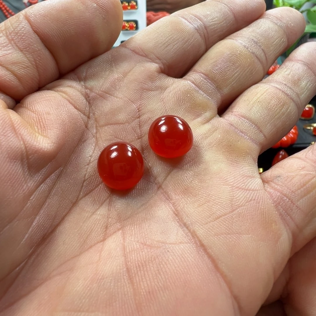 顺***水南红玛瑙未镶嵌蛋面