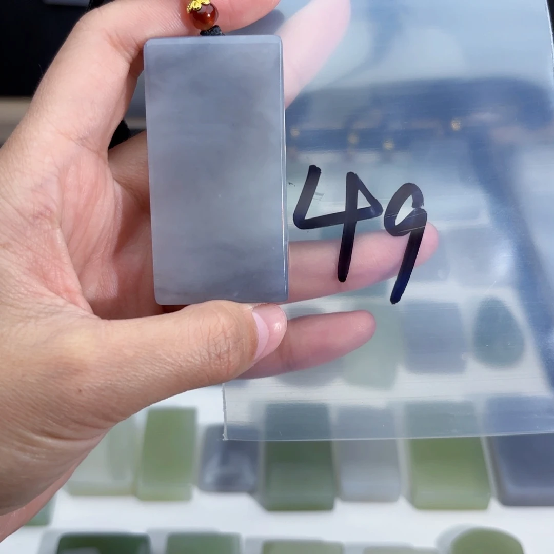 和田玉随形未镶嵌喵