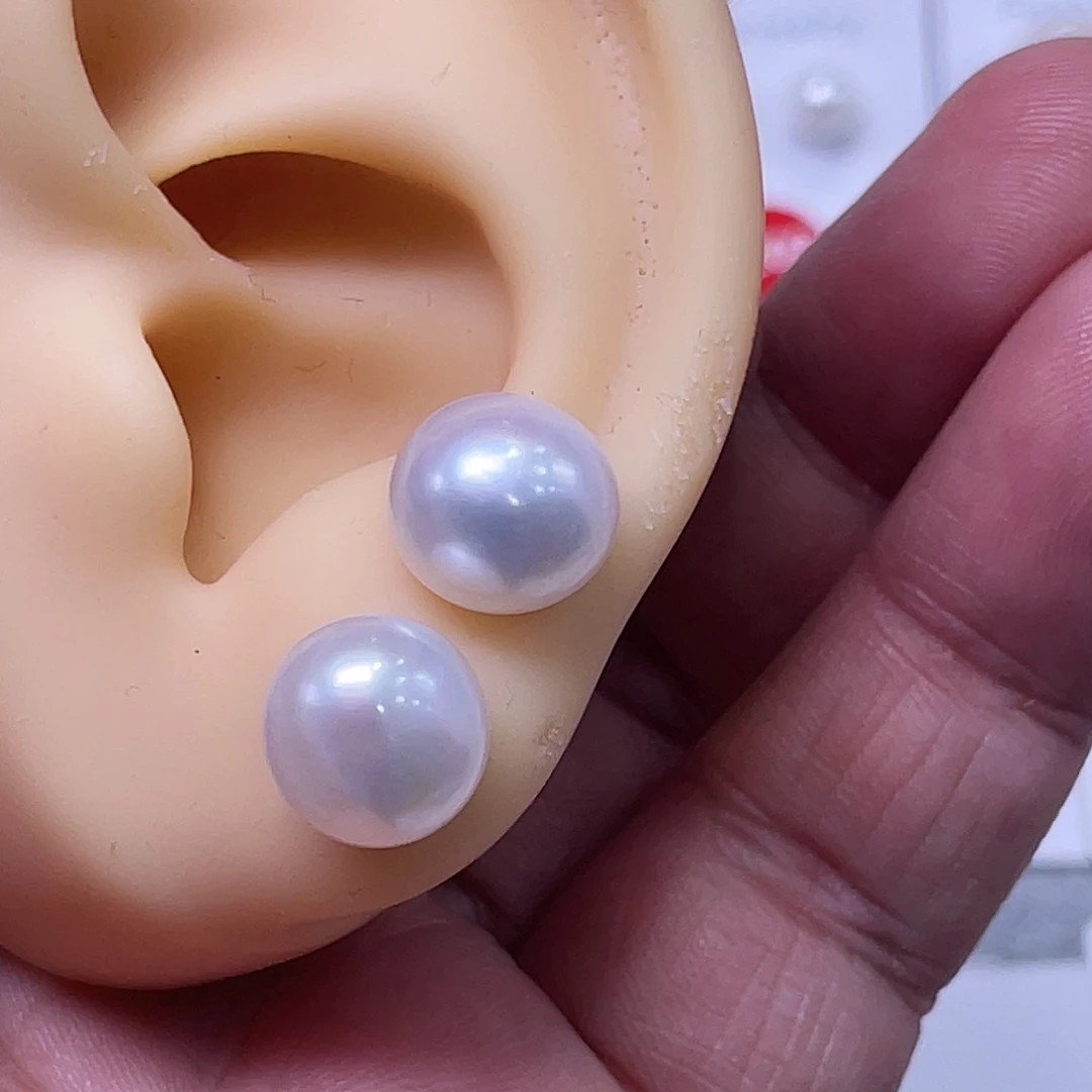 n***9耳饰淡水珍珠银S925镶嵌