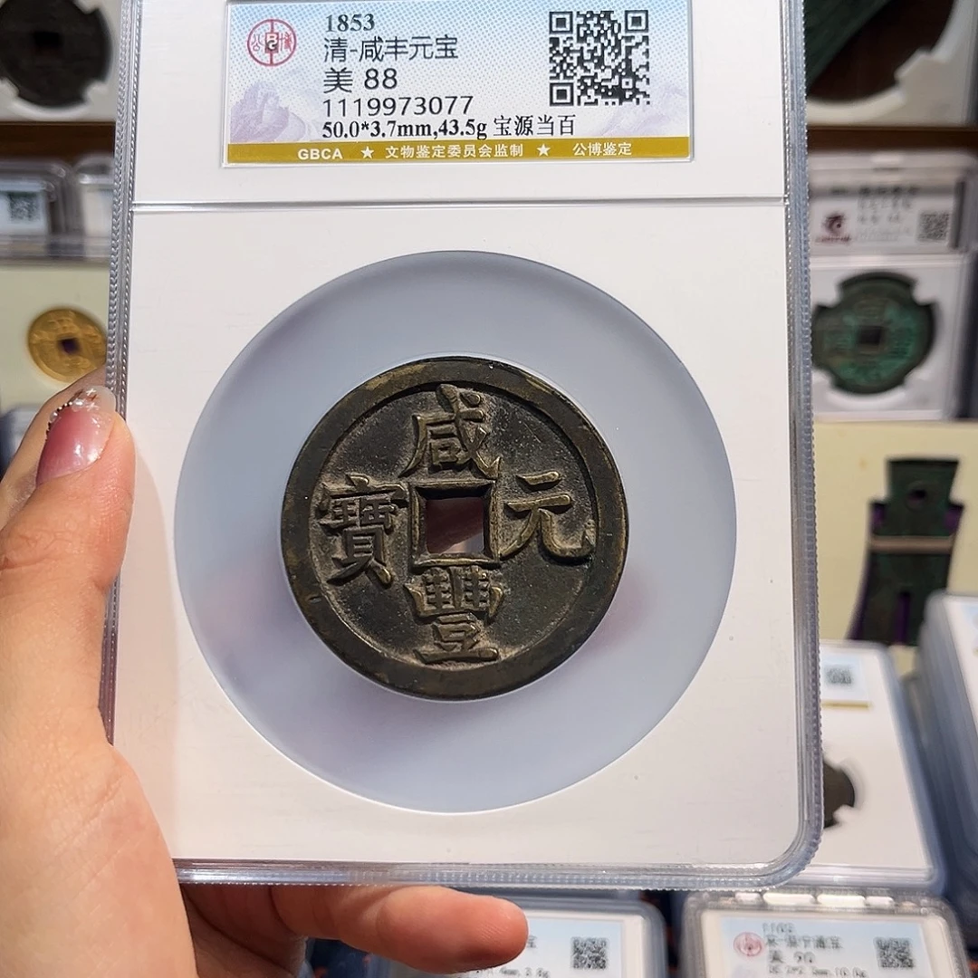 铜咸丰元宝 宝源当百 保真保老 高品质