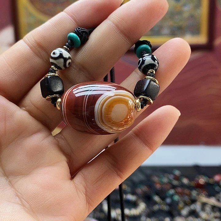 玛瑙/玉髓合金颈饰