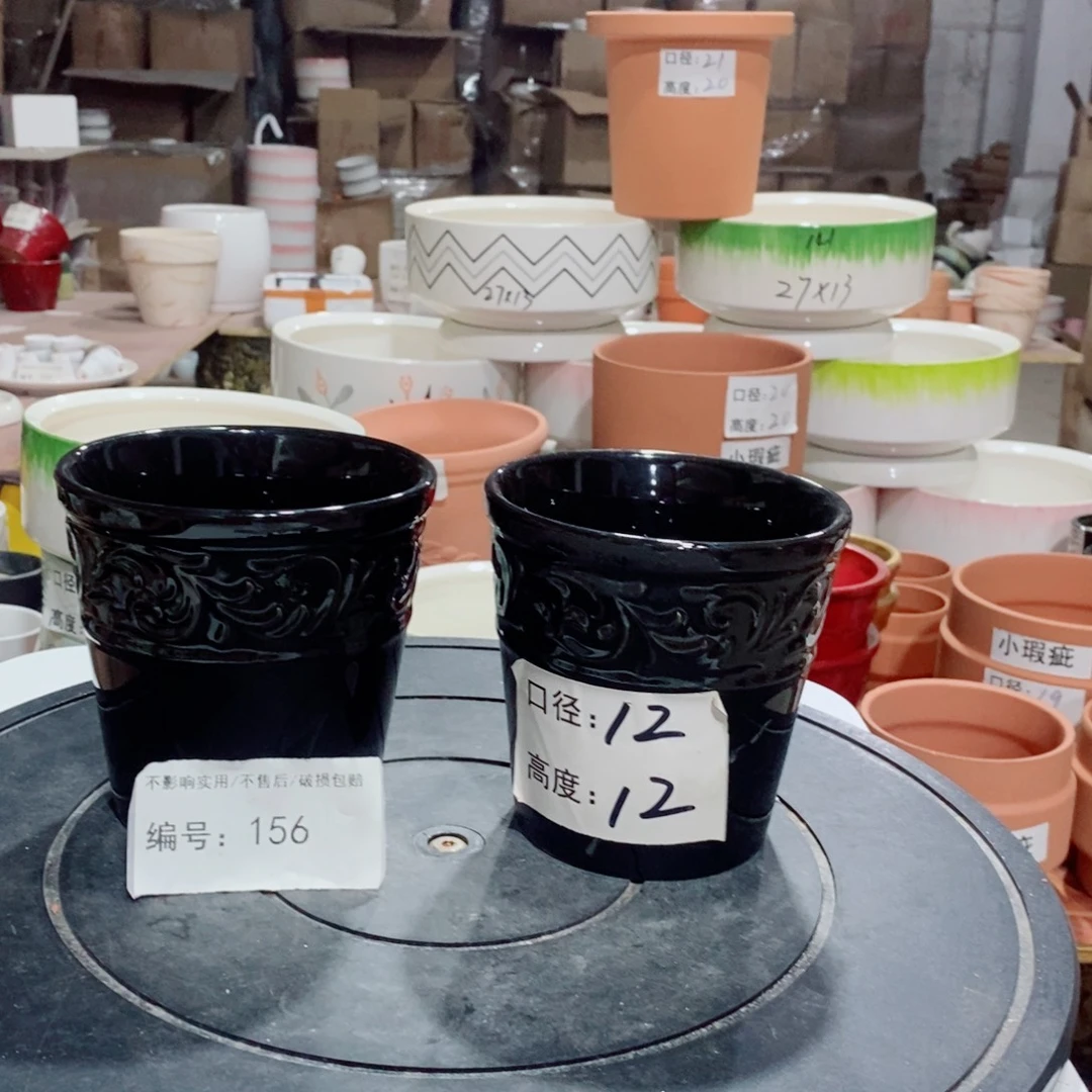 微瑕花盆-156-口12×12-2个