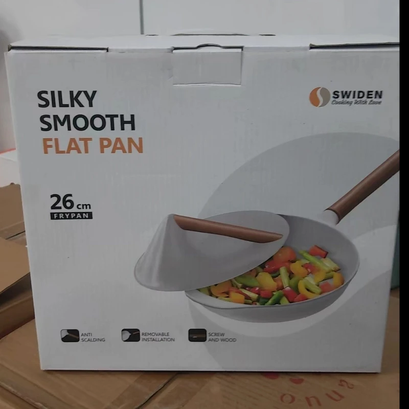 家用平底锅牛排焖煎锅26cm不粘锅烙饼炒锅电磁炉燃气灶通用