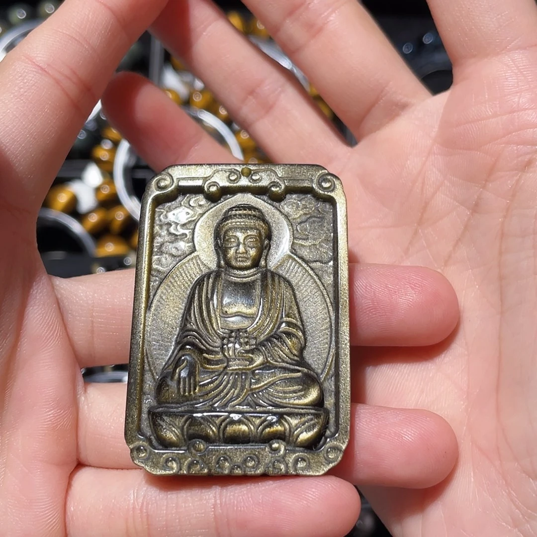 备***注黑曜岩未镶嵌吊坠(不含链)