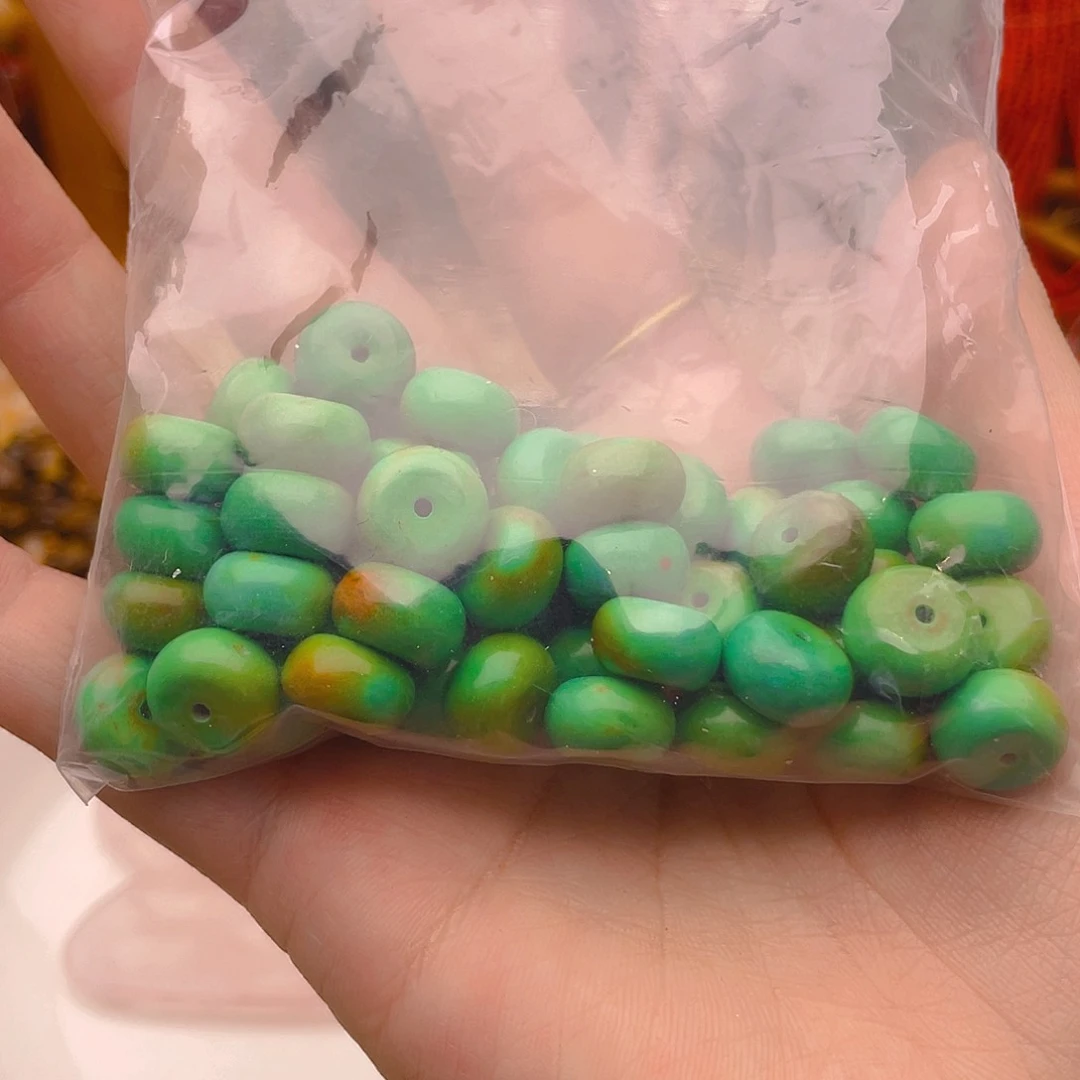 玛瑙/玉髓珠宝半成品未镶嵌绿松打包卡12