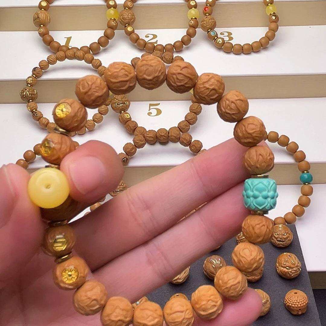 J***e手串猴头核桃猴头手串一套全品
