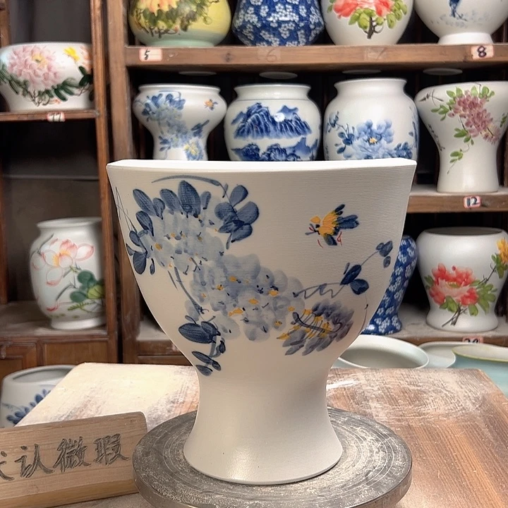 陶奖杯兰兰紫藤新款新款陶瓷