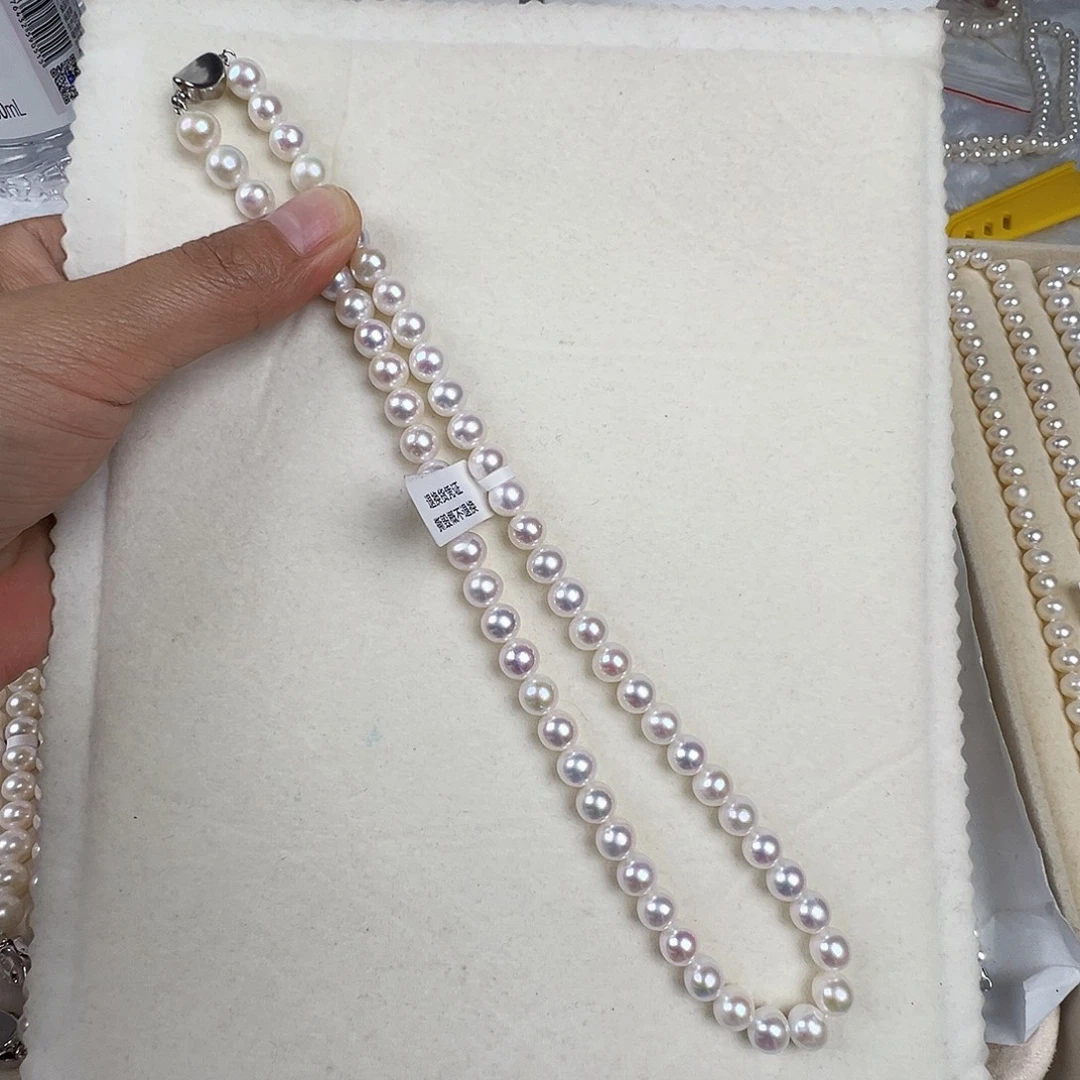 佳***咪银S925镶嵌项链淡水珍珠